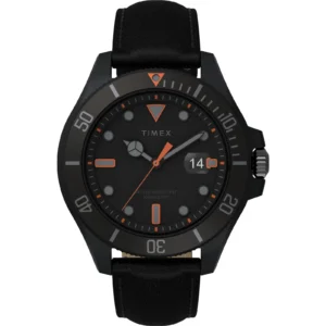 Timex Deep Water Black Round Dial Quartz Analog Men Watch